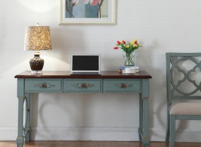 Desk wooden table Computer desk Solid wood Office desk Table Office furniture